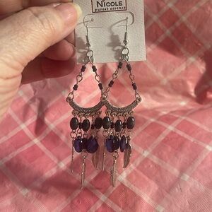 🎈SALE🎈🌸#83.TRIPLE LEAF EARRINGS🌸